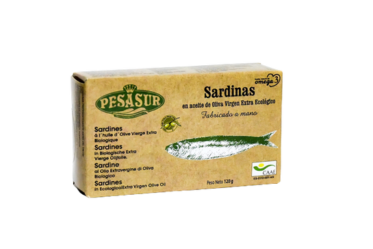 Pesasur Szardínia Filé Bio Extra Szűz Olívaolajban 120g
