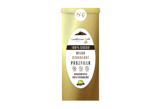 Sambirano Gold 100% Belga Étcsokoládé Pasztilla 100g
