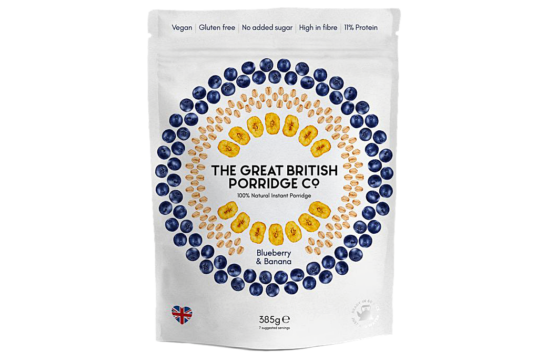 The Great British Porridge Co. Zabkása Áfonya-Banán 385g