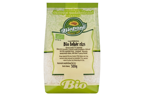 Biopont Bio Fehér Rizs Hosszúszemű 500g