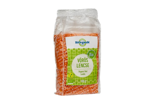 BiOrganik Bio Vörös Lencse 500g