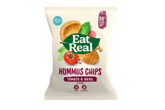 Eat Real Hummus Chips Paradicsom-Bazsalikom 45g