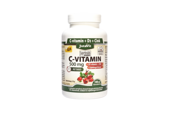 JutaVit C-vitamin 500mg Retard+D3+Cink 100db