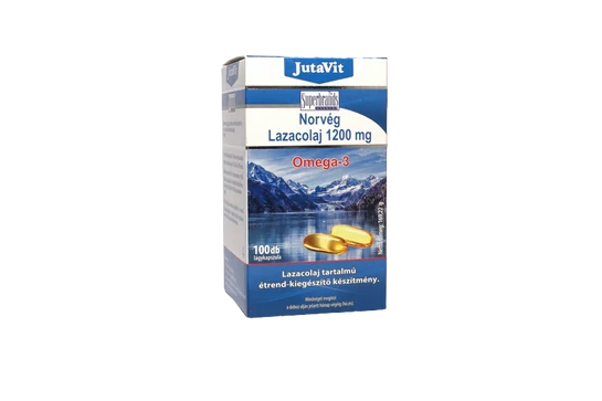 JutaVit Norvég Lazacolaj 1200mg Omega-3 100db