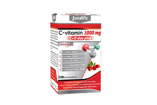 JutaVit C-vitamin 1000mg C+D Duo Plus 100db