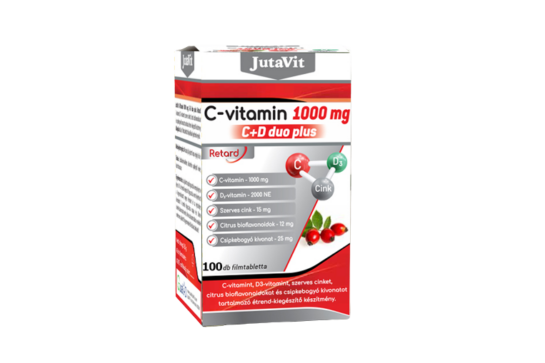 JutaVit C-vitamin 1000mg C+D Duo Plus 100db