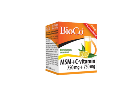 BioCo MSM+C-vitamin 750 mg+750 mg 124,5g