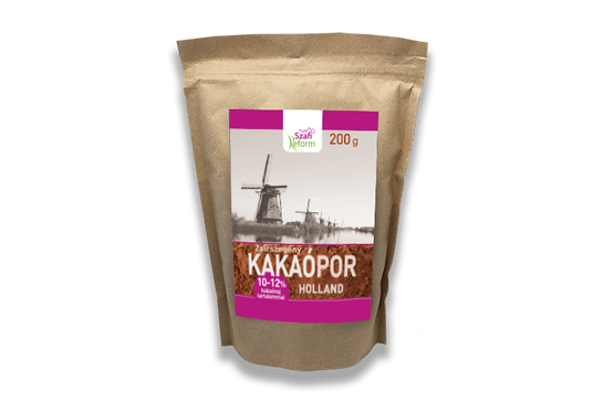 Szafi Reform Zsírszegény Holland Kakaópor 10-12% 200g