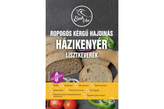 Szafi Free Ropogós Kérgű Hajdinás Házikenyér Lisztkeverék 500g