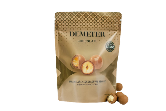 Demeter Chocolate Karamellás Csokival Bevont Piemonti Mogyoró 100g