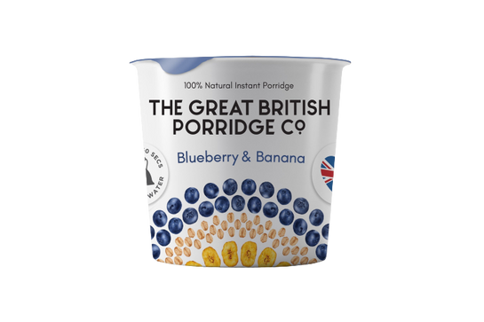 The Great British Porridge Co. Instant Zabkása Áfonyás-Banános 60g