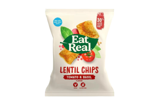 Eat Real Lencse Chips Paradicsom-Bazsalikom 40g