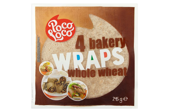 Poco Loco Tortilla Teljes Kiőrlésű 245g