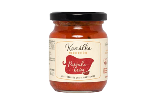 Kanálka Manufaktúra Zöldfűszeres Paprikakrém Chilivel 195g