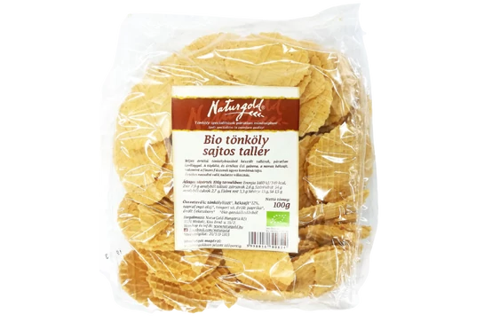 Naturgold Bio Tönköly Sajtos Tallér 100g