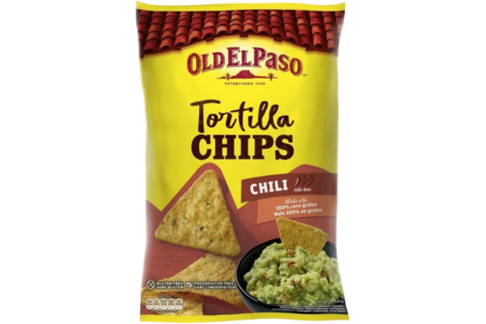 Old El Paso Tortilla Chips Chilis 185g