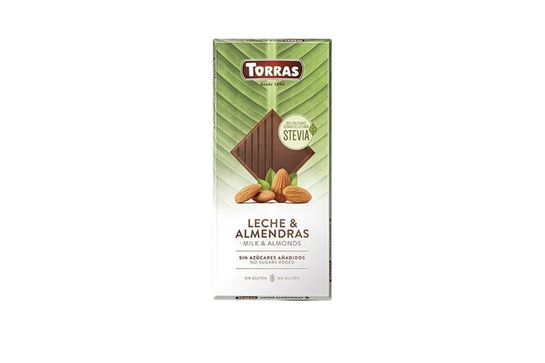 Torras Tejcsokoládé Mandulás 125g