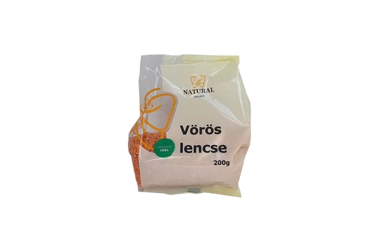 Natural Vörös Lencse 200g