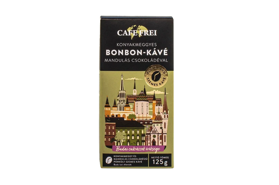 Cafe Frei Konyakmeggyes Bonbon Szemes Kávé 125g