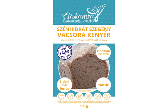 Éléskamra Lisztkeverék Szénhidrátszegény Kenyér 190g