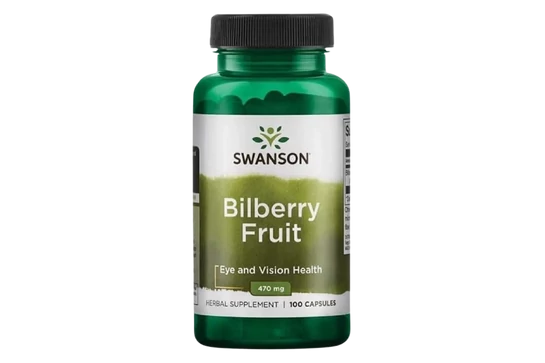 Swanson Bilberry Fruit (Fekete Áfonya) 470mg Kapszula 100db