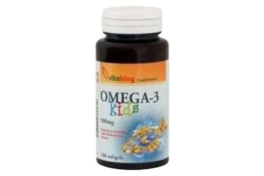 Vitaking Omega-3 Kids 500mg Lágykapszula 100db