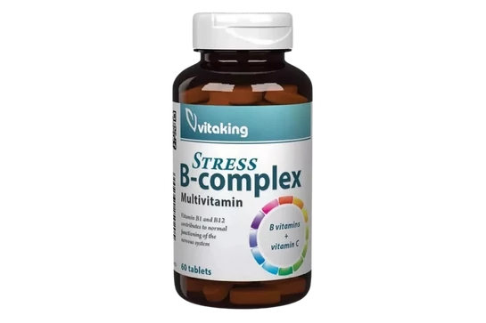 Vitaking Stress B-Complex + C500 + B1 Tabletta 60db