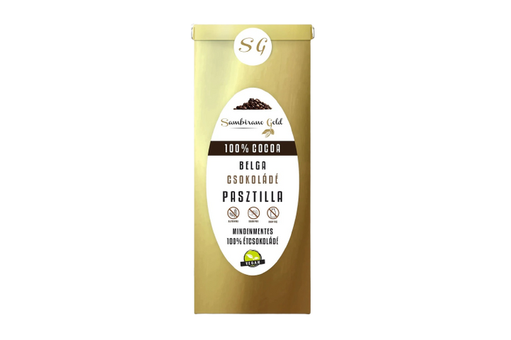 Sambirano Gold 100% Belga Étcsokoládé Pasztilla 500g
