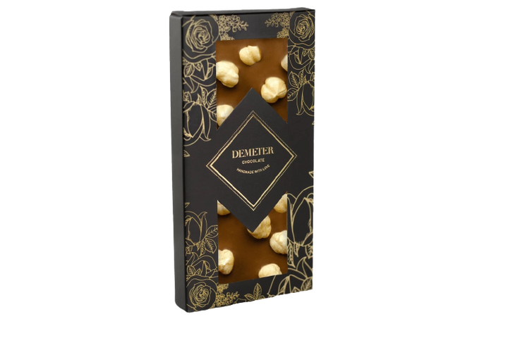 Demeter Chocolate Tejcsokoládé Egész Piemonti Mogyoróval 50g