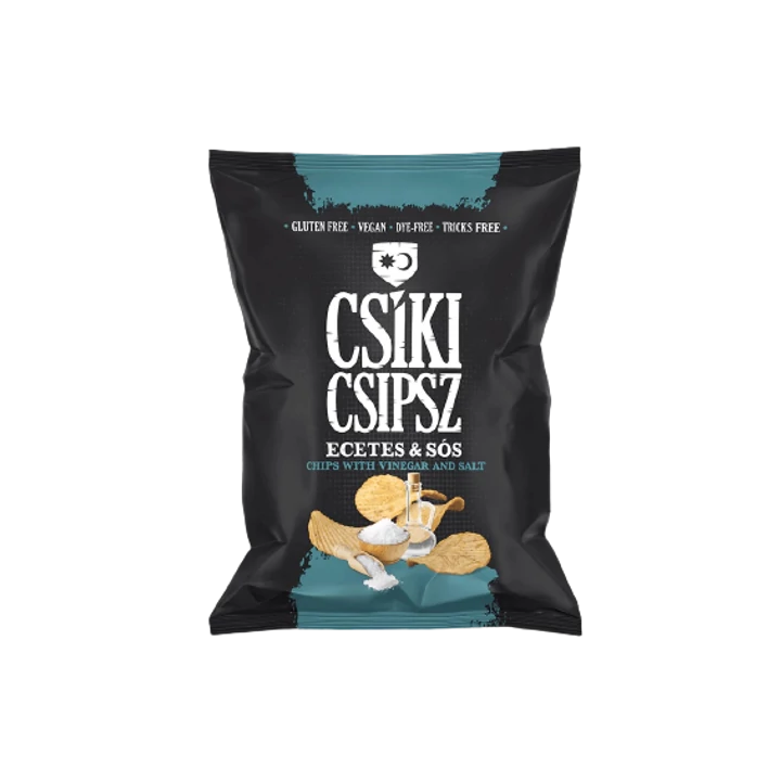 Csíki Csipsz Ecet és só Prémium Chips 50g