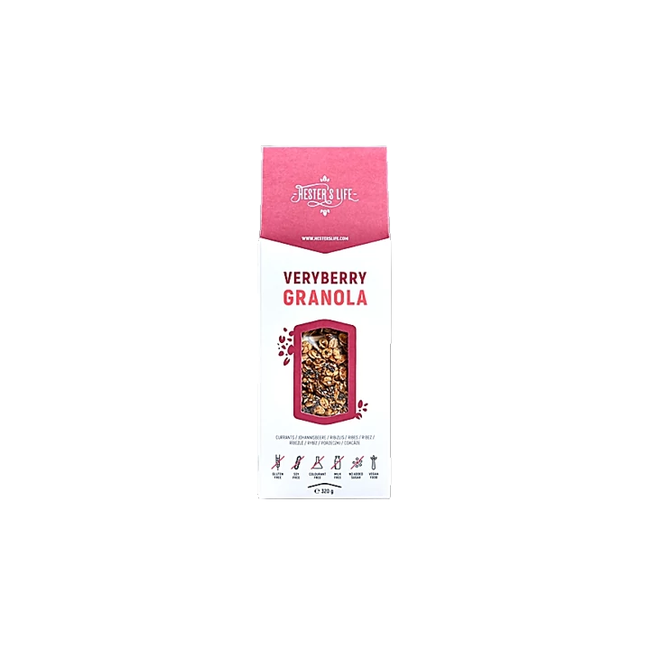 Hester's Life Veryberry Ribizlis Granola 320g