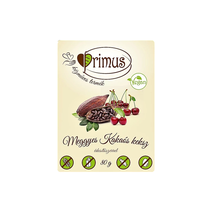 Primus Keksz Meggy-Kakaó 80g