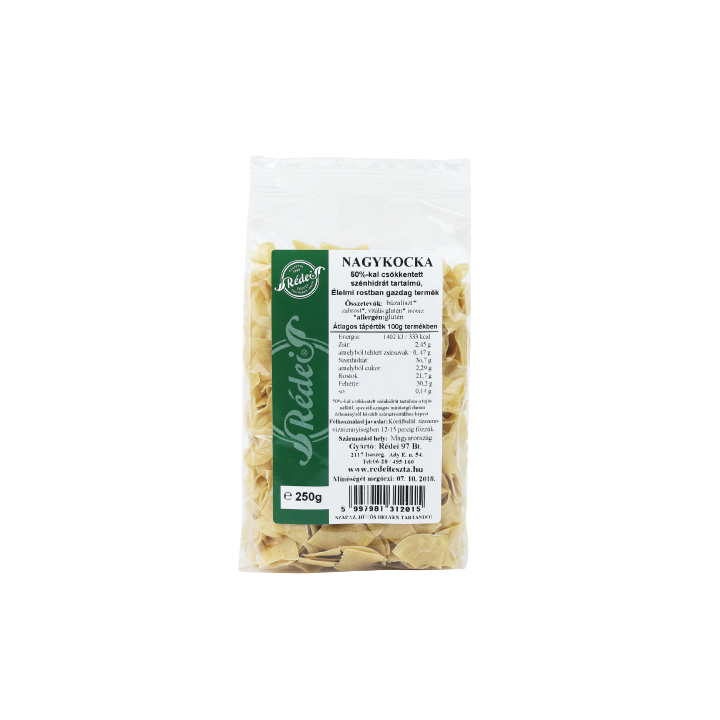 Rédei Bio Diabetikus Tészta Nagykocka 250g