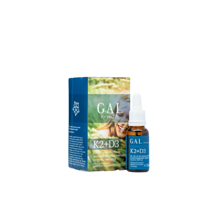 GAL K2+D3-vitamin 500 mcg 60 adag