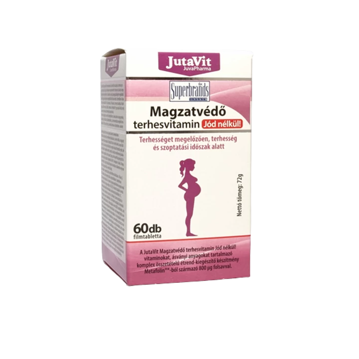 JutaVit Magzatvédő Terhesvitamin Jód Nélkül 60db