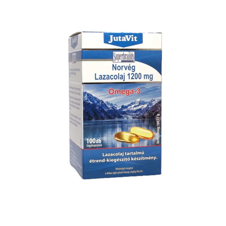 JutaVit Norvég Lazacolaj 1200mg Omega-3 100db