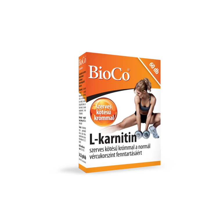 BioCo L-karnitin 500mg Szerves Krómmal 60db