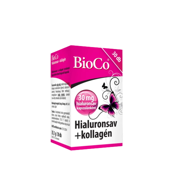 BioCo Hialuronsav+Kollagén 30db
