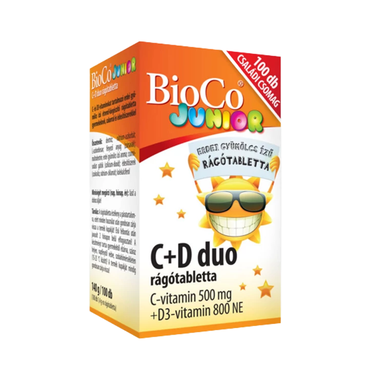 BioCo C+D Duo Junior Rágótabletta 100db
