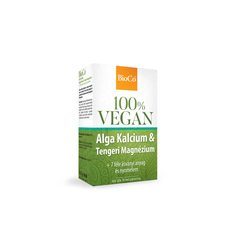 BioCo Vegán Alga Kalcium és Tengeri Magnézium 60db