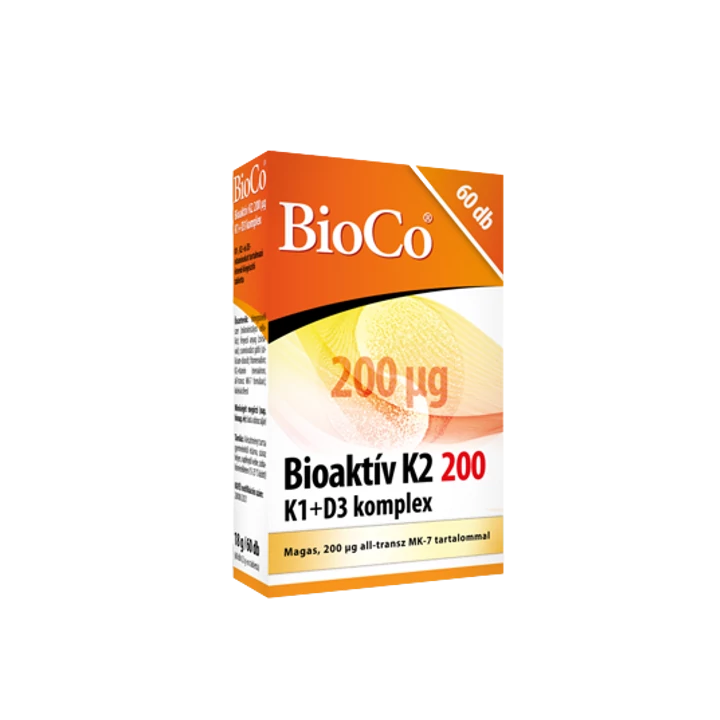 BioCo Bioaktív K2 200 K1+D3 Komplex 60db