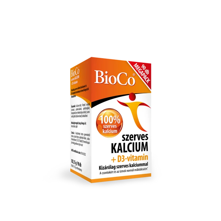 BioCo Szerves Kalcium+D3-vitamin 90db