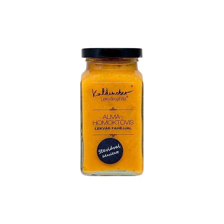 Lekvárosház Alma-Homoktövis Lekvár Fahéjjal Steviával 312ml