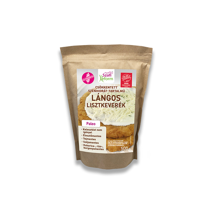 Szafi Reform Csökkentett Szénhidráttartalmú Lángos Lisztkeverék 500g