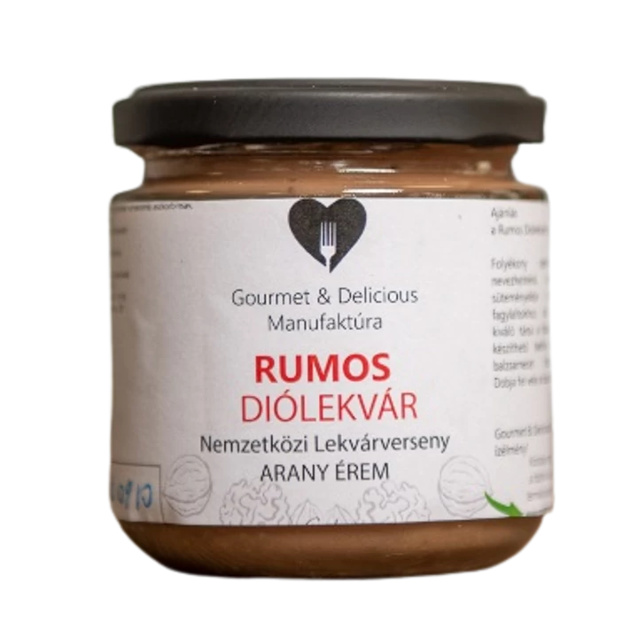 Gourmet&Delicious Rumos Diólekvár 212ml