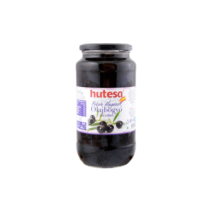 Hutesa Fekete Olajbogyó Magozott 900g/400g