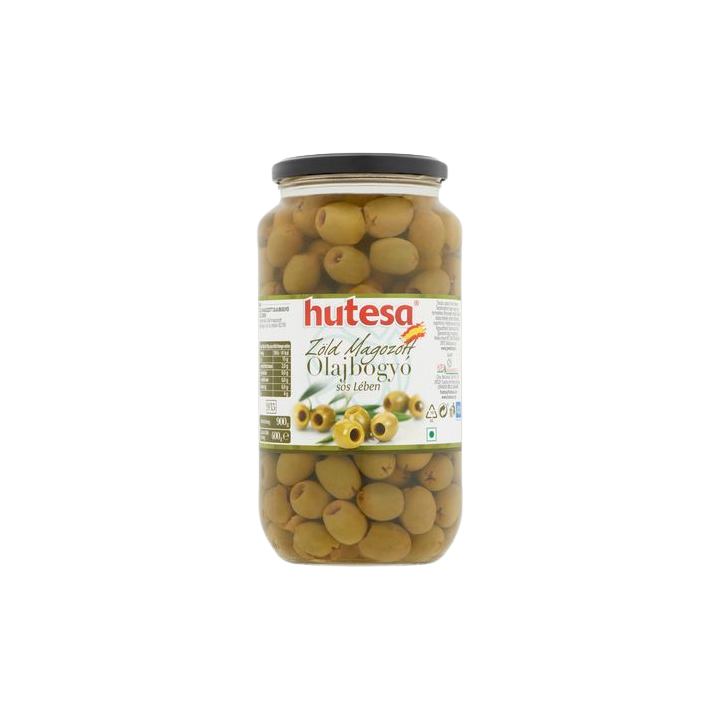 Hutesa Zöld Olajbogyó Magozott 900g/400g