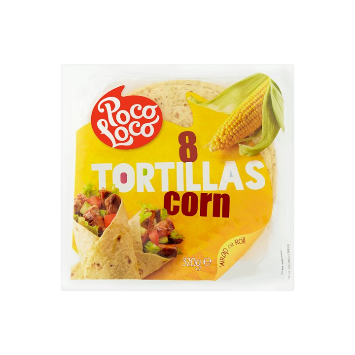 Poco Loco Tortilla Kukoricalisztből 320g