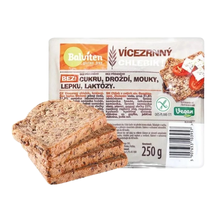 Balviten Teljes Kiőrlésű Magvas Kenyér 250g