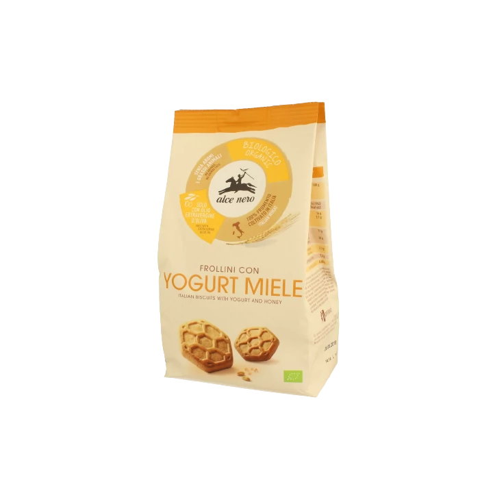 Alce Nero Bio Joghurtos-Mézes Keksz 350g